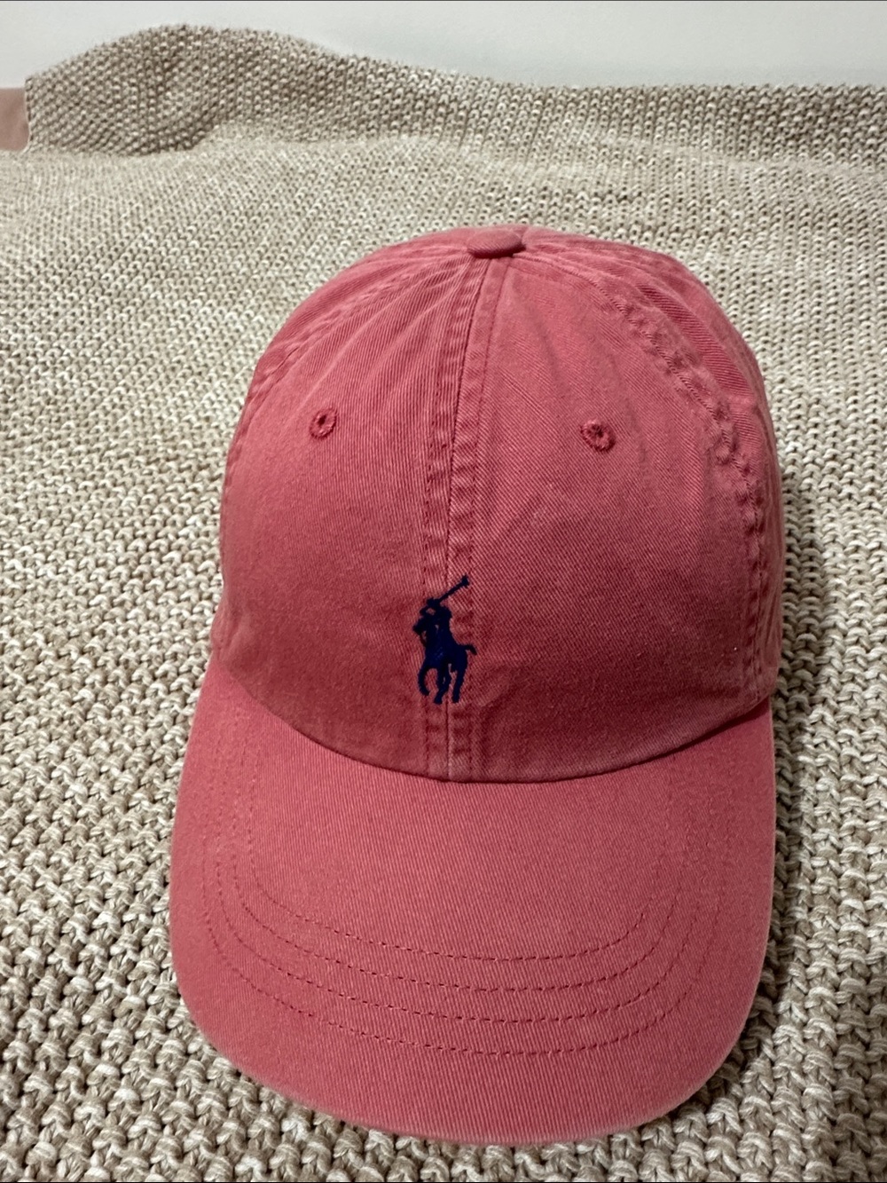 Ralph Lauren Coral Pink Polo Baseball Cap